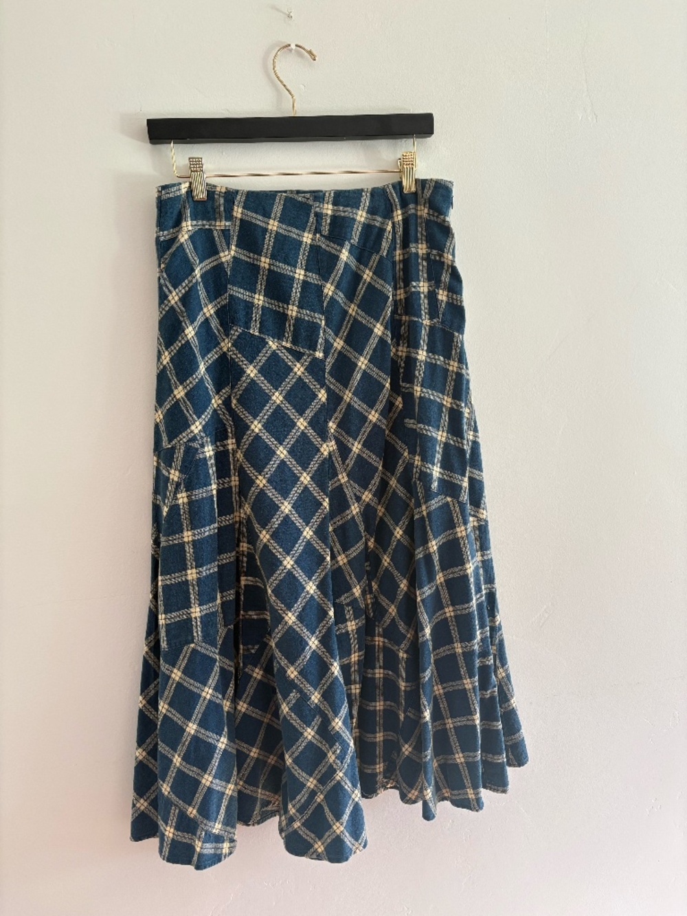 Ralph Lauren/Long Skirt/ S/ blue gored skirt with side zipper